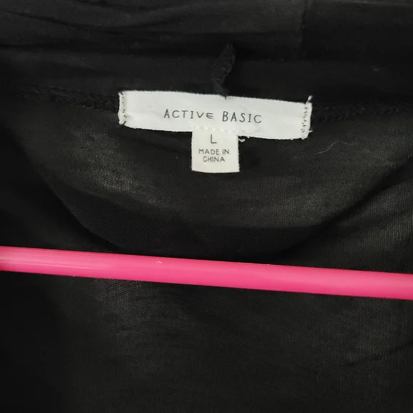 Active Basic Black Sheer Cardigan - Picture 3 of 3